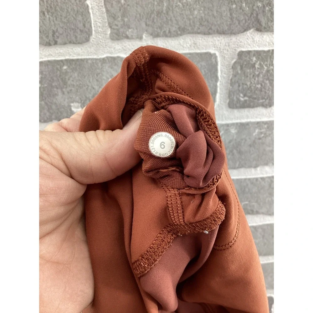 Lululemon Align High Rise Pant 25 Rust‎ Orange Terracotta Leggings Size 6